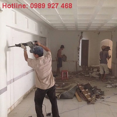 bóc dỡ tường trần sửa nhà trọn gói