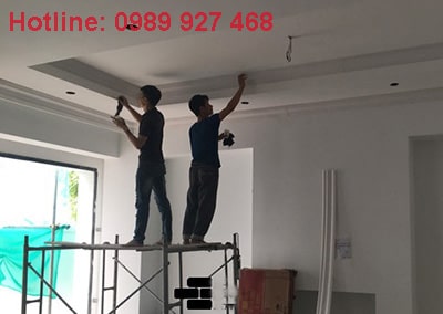 thi công trần thạch cao 07