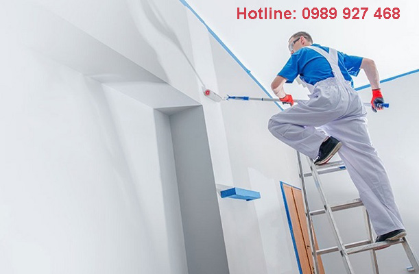 thi công nội thất sơn tường trong nhà
